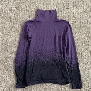 Athleta purple and black turtle neck
